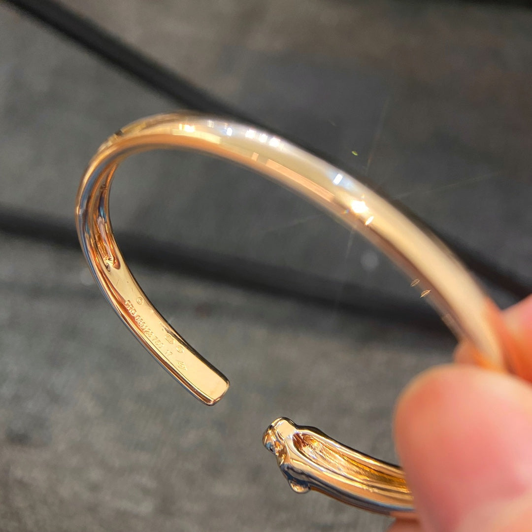 [moco jewelrys]PANTHERE GOLD OPEN BRACELET