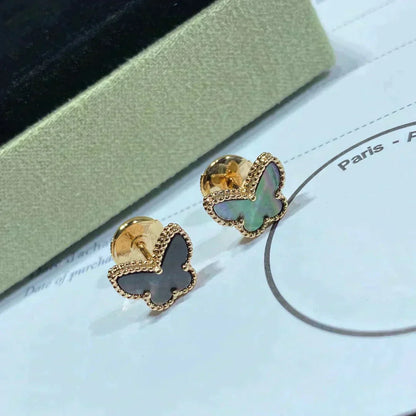 [moco jewelrys]BUTTERFLY DARK MOP  EARRINGS