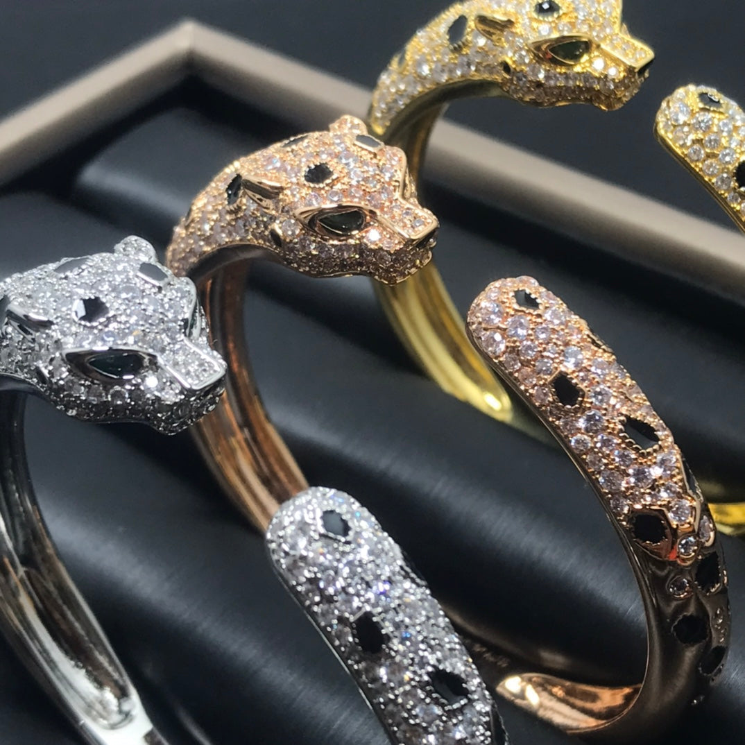 [moco jewelrys]PANTHERE BIG BRACELET DIAMONDS