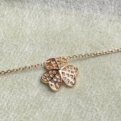 [moco jewelrys]FLOWER DIAMOND NECKLACE