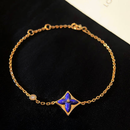 [moco jewelrys]COLOR STAR PINK GOLD DIAMOND BRACELET