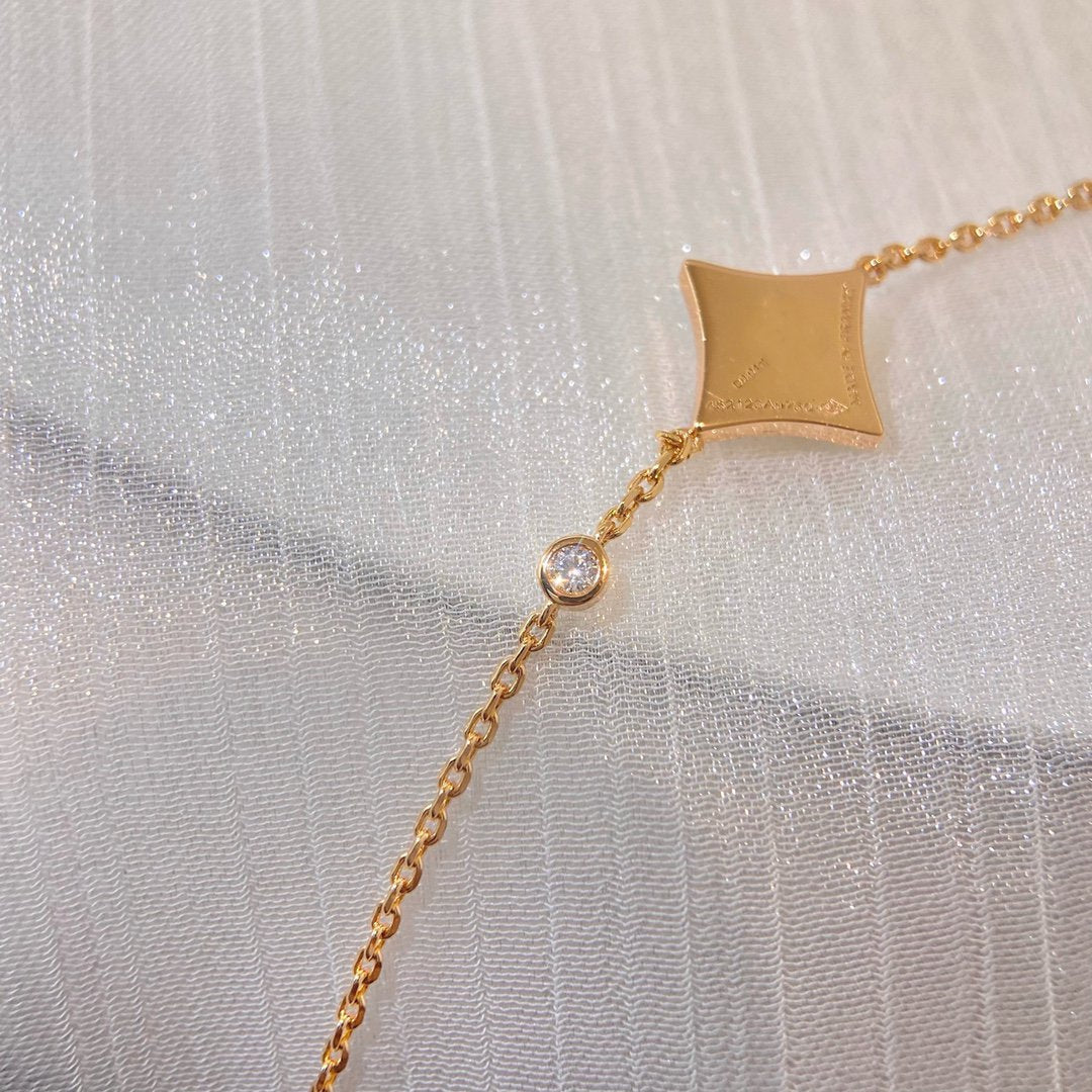 [moco jewelrys]COLOR STAR PINK GOLD DIAMOND BRACELET