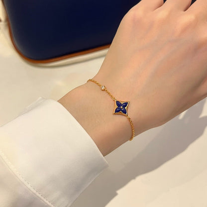 [moco jewelrys]COLOR STAR PINK GOLD DIAMOND BRACELET