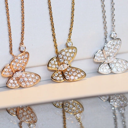 [moco jewelrys]BUTTERFLY DIAMOND NECKLACE