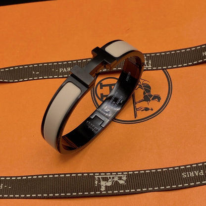 [moco jewelrys]H BRACELET 12MM BLACK BEIGE CERAMIC