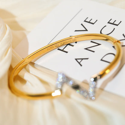[moco jewelrys]VOLTE UPSITE DOWN GOLD DIAMOND BRACELET