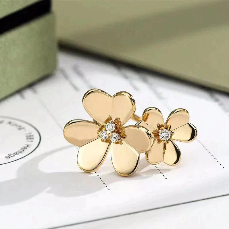 [moco jewelrys]CLOVER COMOS GOLD DIAMOND RING