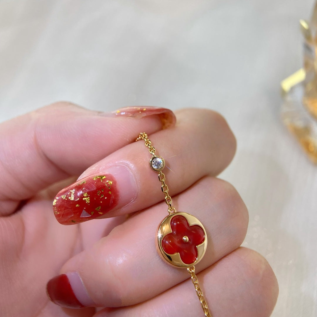 [moco jewelrys]SUN PEDANT CARNELIAN BRACELET