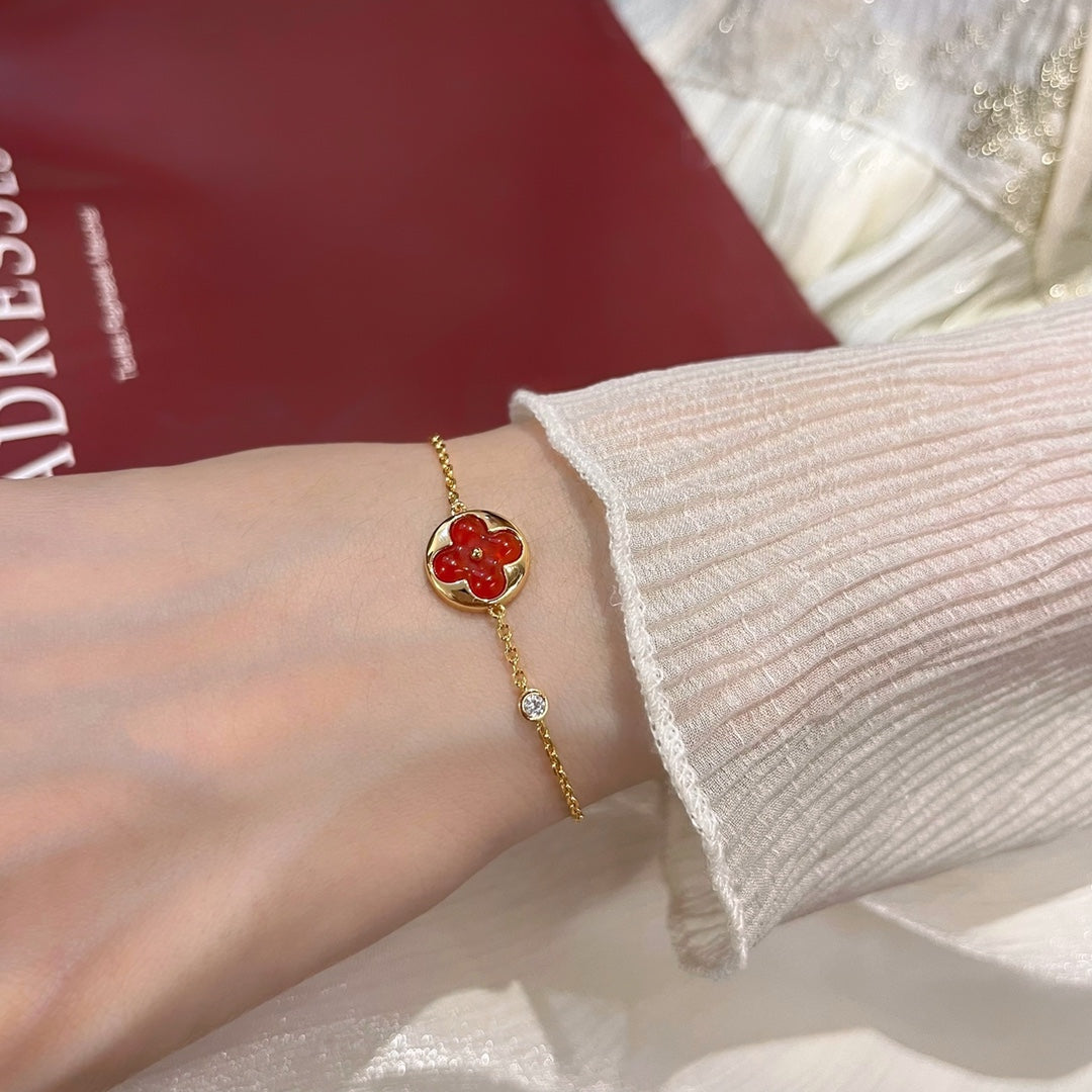 [moco jewelrys]SUN PEDANT CARNELIAN BRACELET