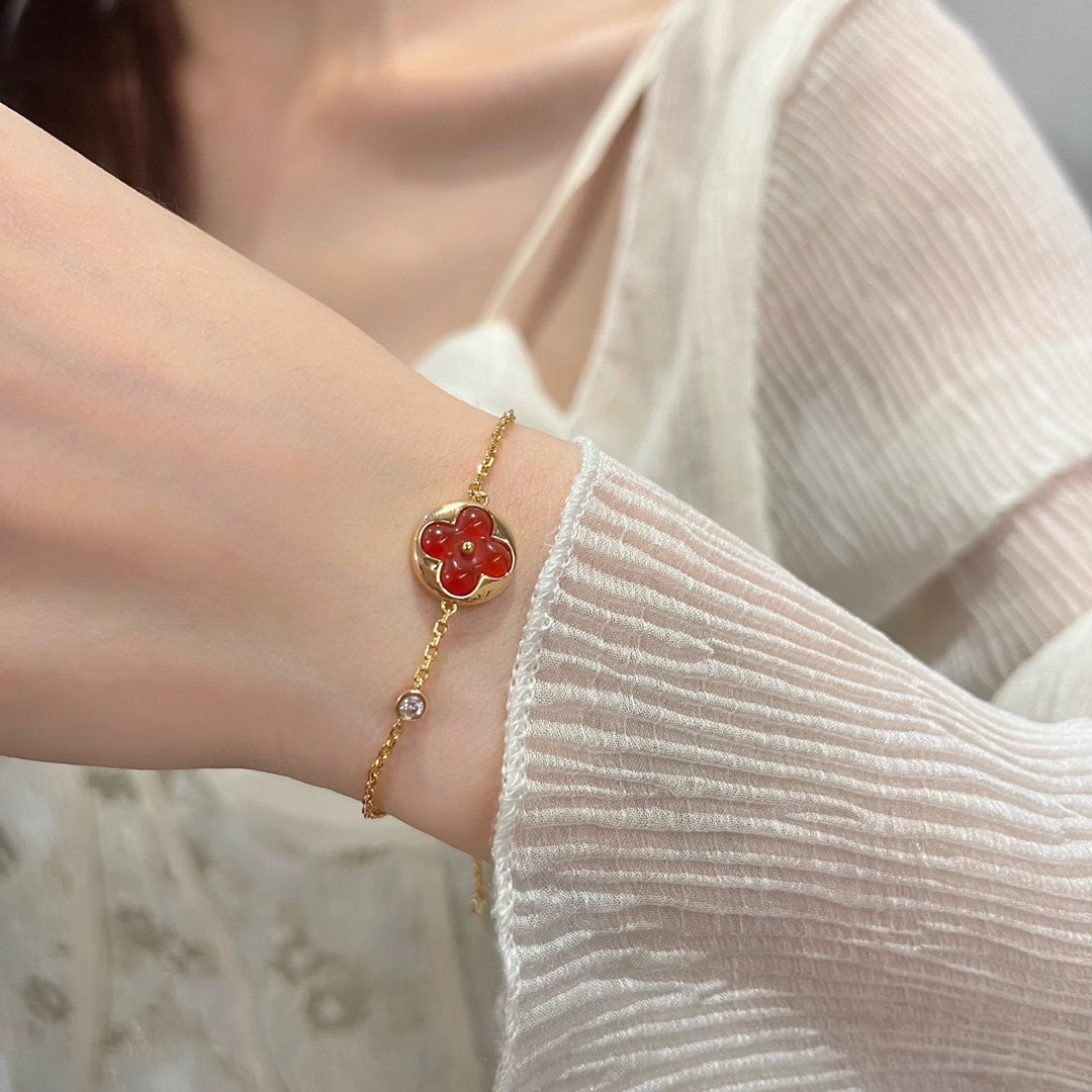 [moco jewelrys]SUN PEDANT CARNELIAN BRACELET