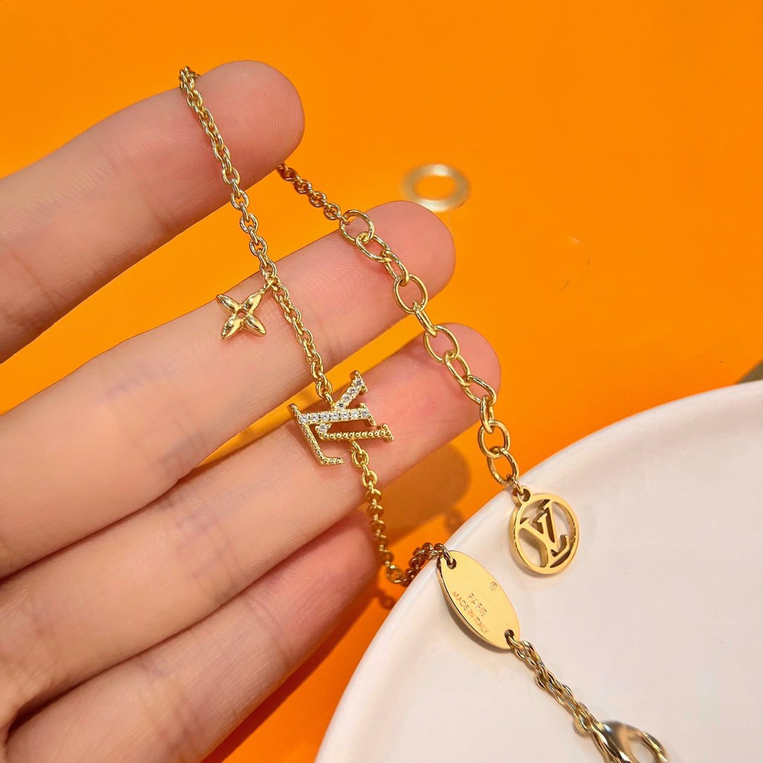 [moco jewelrys]LOGO STAR MOTIF GOLD BRACELET