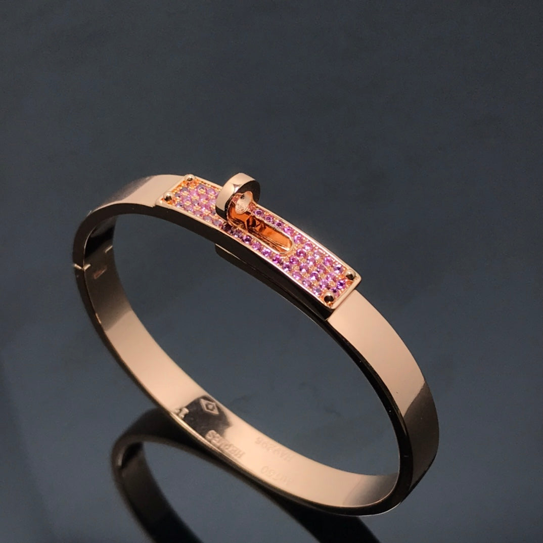 [moco jewelrys]KELLY BRACELET PINK DIAMOND