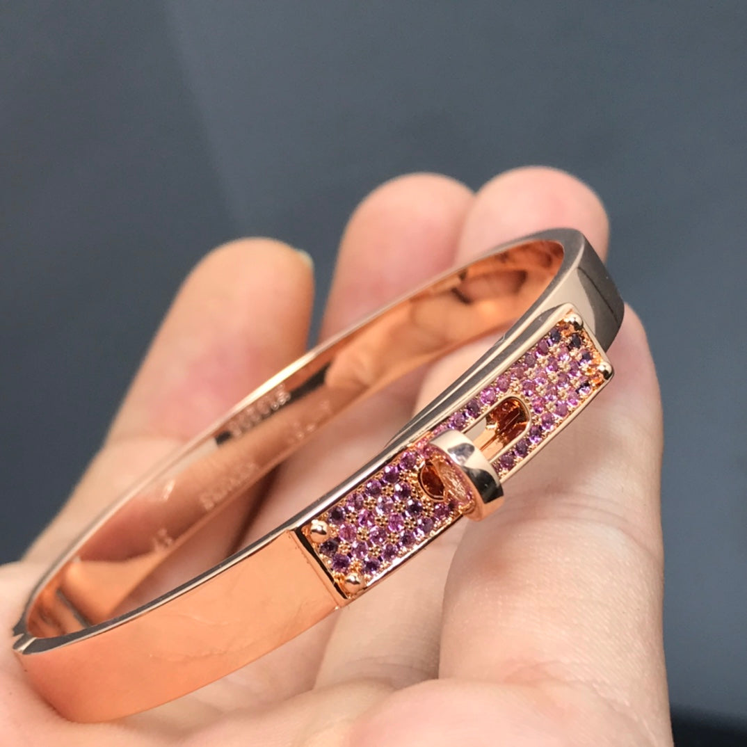 [moco jewelrys]KELLY BRACELET PINK DIAMOND