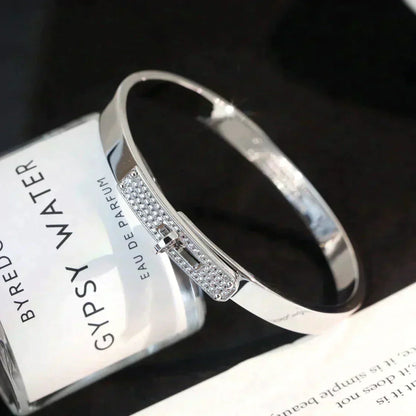 [moco jewelrys]KELLY SILVER DIAMOND BRACELET