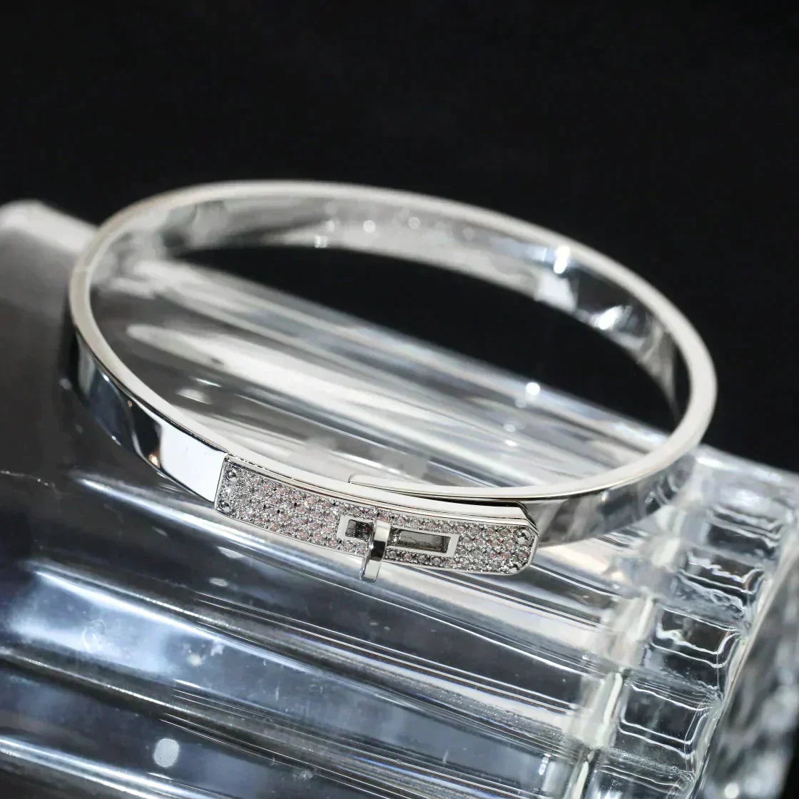 [moco jewelrys]KELLY SILVER DIAMOND BRACELET