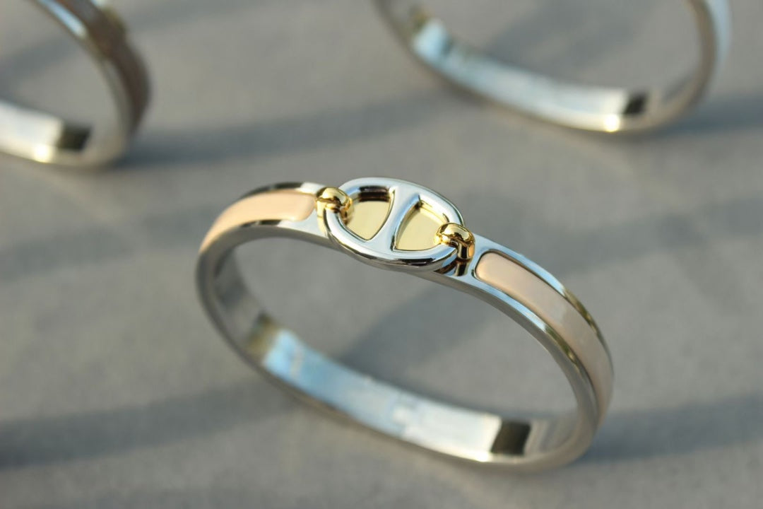 [moco jewelrys]CLIC CHAINE SILVER BRACELET