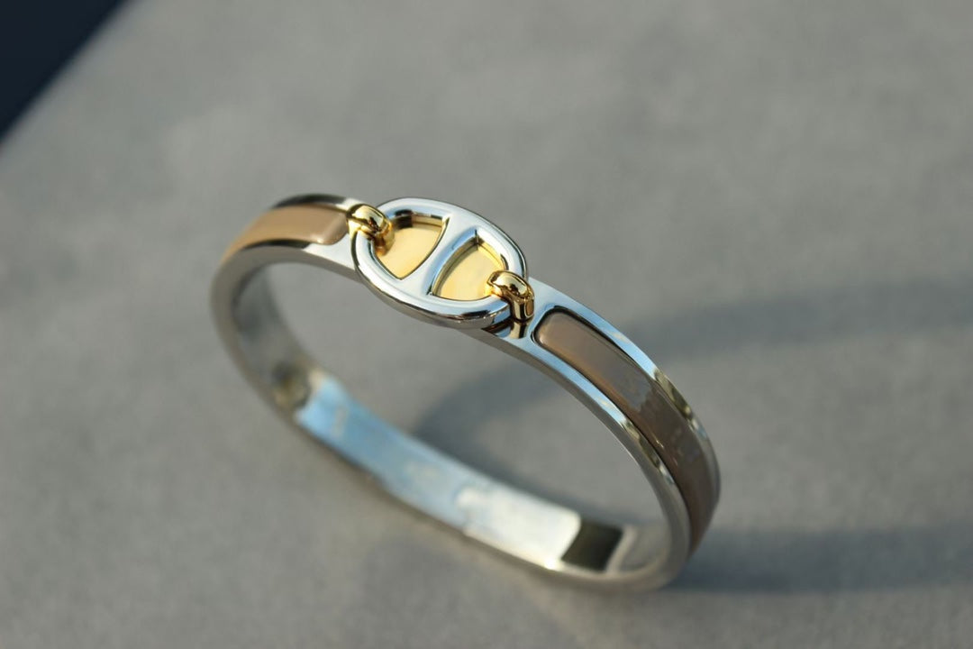 [moco jewelrys]CLIC CHAINE SILVER BRACELET