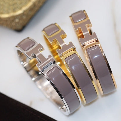 [moco jewelrys]H BRACELET 12MM BROWN
