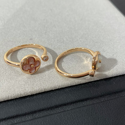 [moco jewelrys]SUN 1 DIAMOND PINK MOP RING