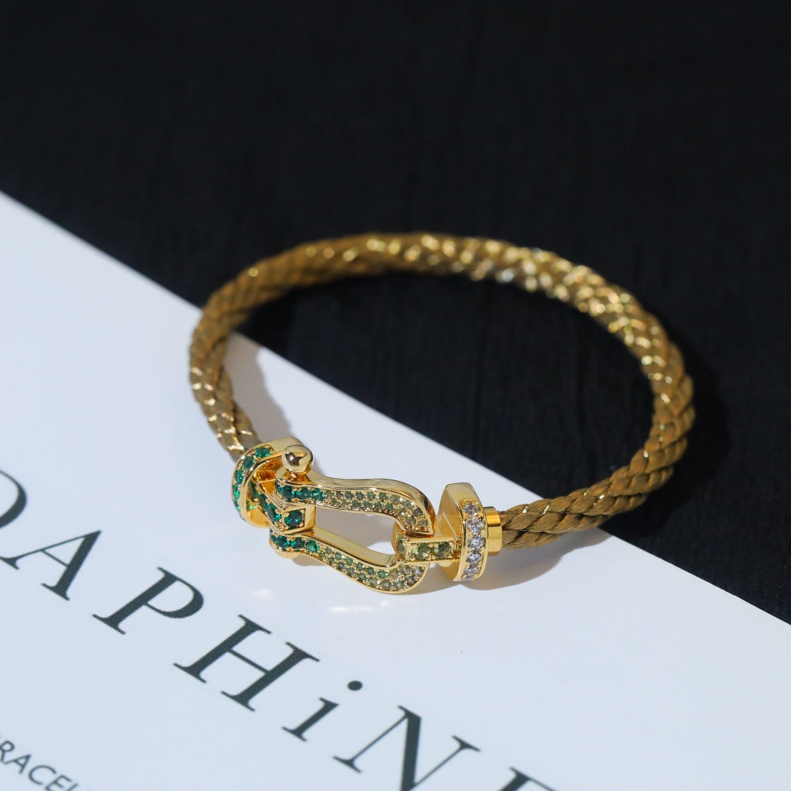 [moco jewelrys]FORCE 10 GOLD GREEN DIAMOND PAVED