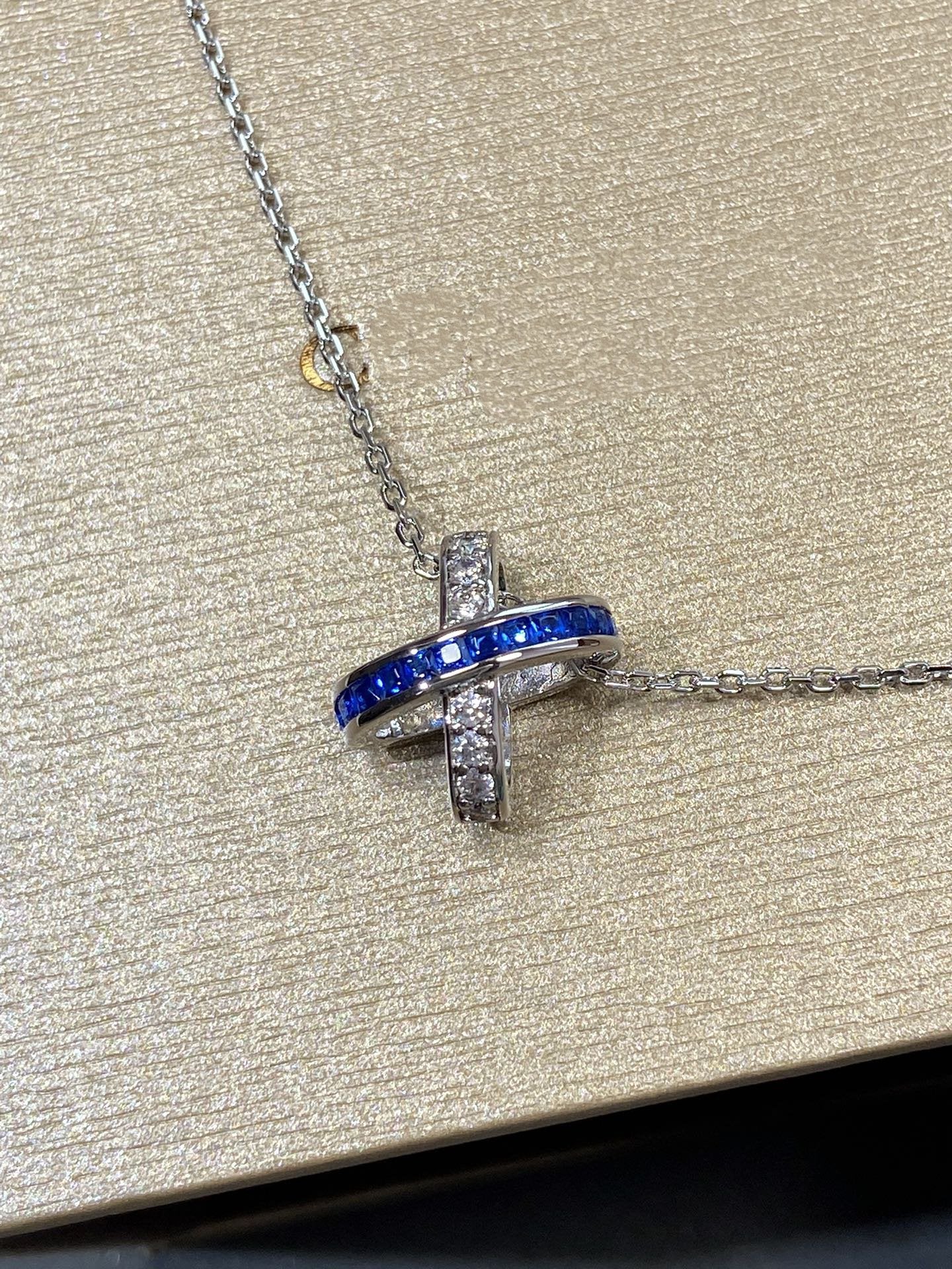 [moco jewelrys]LIENS DIAMOND SILVER NECKLACE
