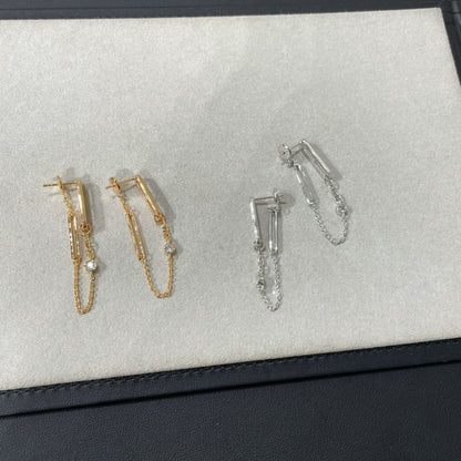 [moco jewelrys]CHAINE CHAOS DIAMOND DROP EARRINGS