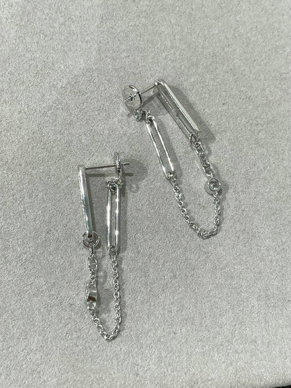 [moco jewelrys]CHAINE CHAOS DIAMOND DROP EARRINGS