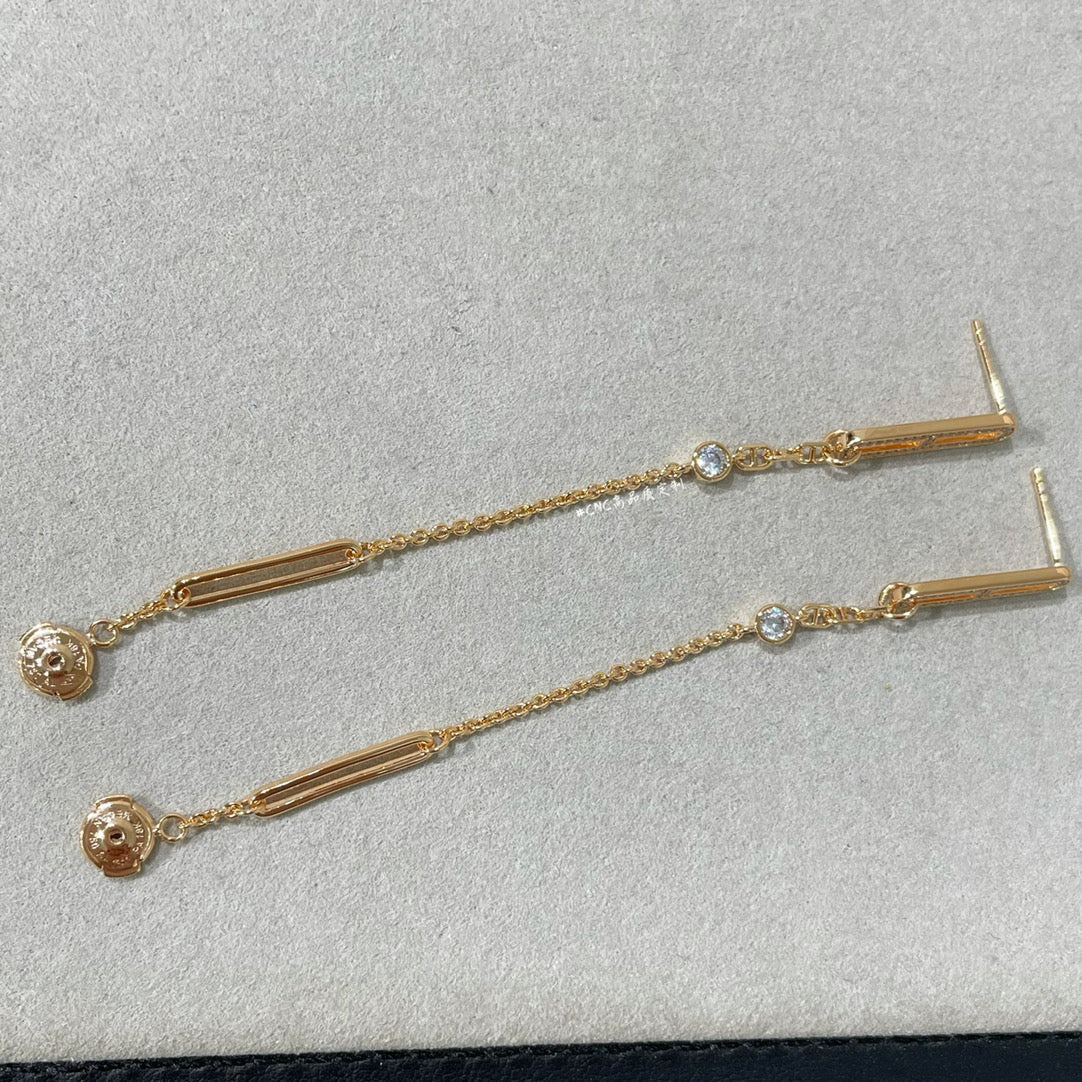 [moco jewelrys]CHAINE CHAOS DIAMOND DROP EARRINGS
