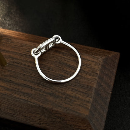 [moco jewelrys]RONDE SMALL SILVER DIAMOND RING