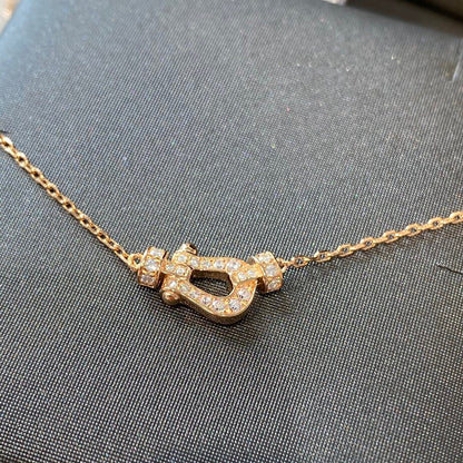 [moco jewelrys]FORCE 10 DIAMOND PINK GOLD NECKLACE MINI MODEL