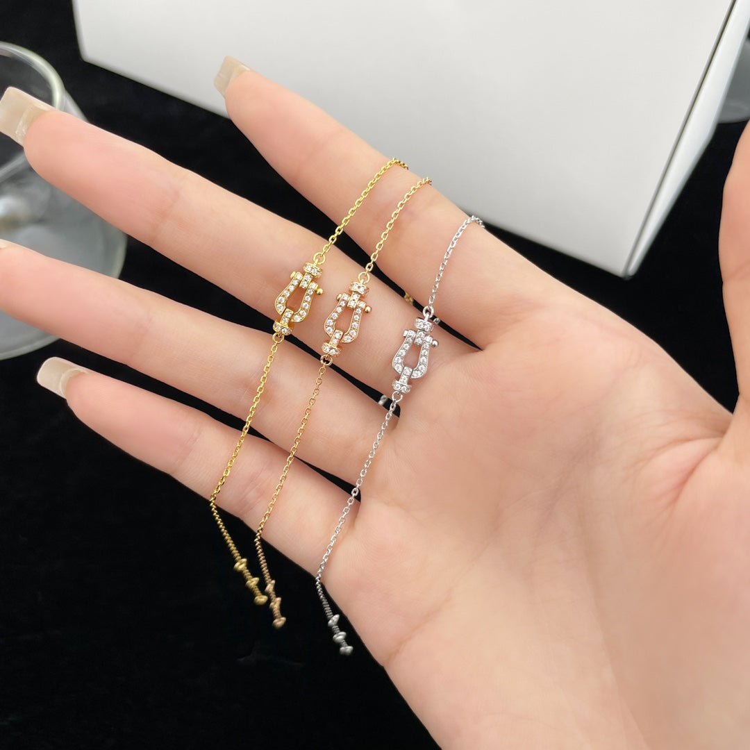 [moco jewelrys]FORCE 10 FULL DIAMOND BUCKLE CHAIN LINK MINI MODEL