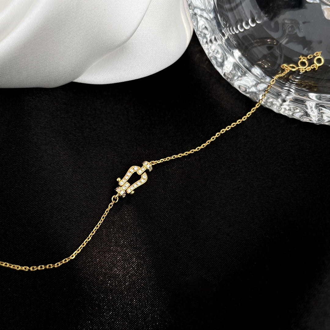 [moco jewelrys]FORCE 10 FULL DIAMOND BUCKLE CHAIN LINK MINI MODEL