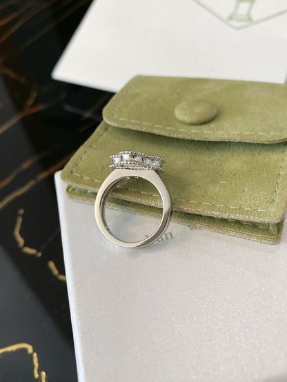 [moco jewelrys]CLOVER SILVER RING