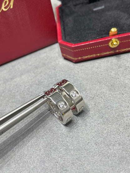 [moco jewelrys]LOVE 5.5MM 1 DIAMOND EARRINGS