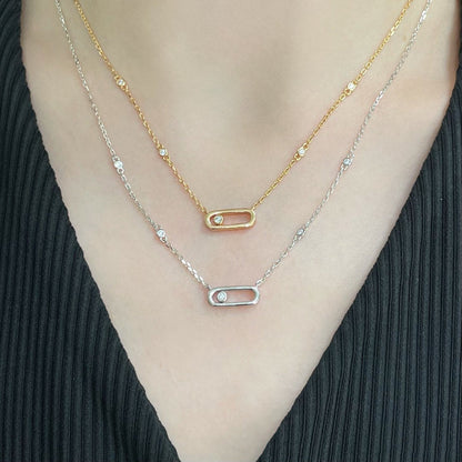 [moco jewelrys ]MOVE UNO DIAMOND NECKLACE