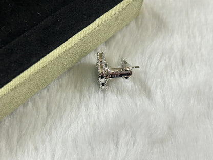 [moco jewelrys]CLOVER PIETERSITE MEDIUM STUD EARRINGS
