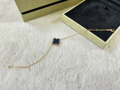 [moco jewelrys]CLOVER 1 MOTIF PIETERSITE BRACELET