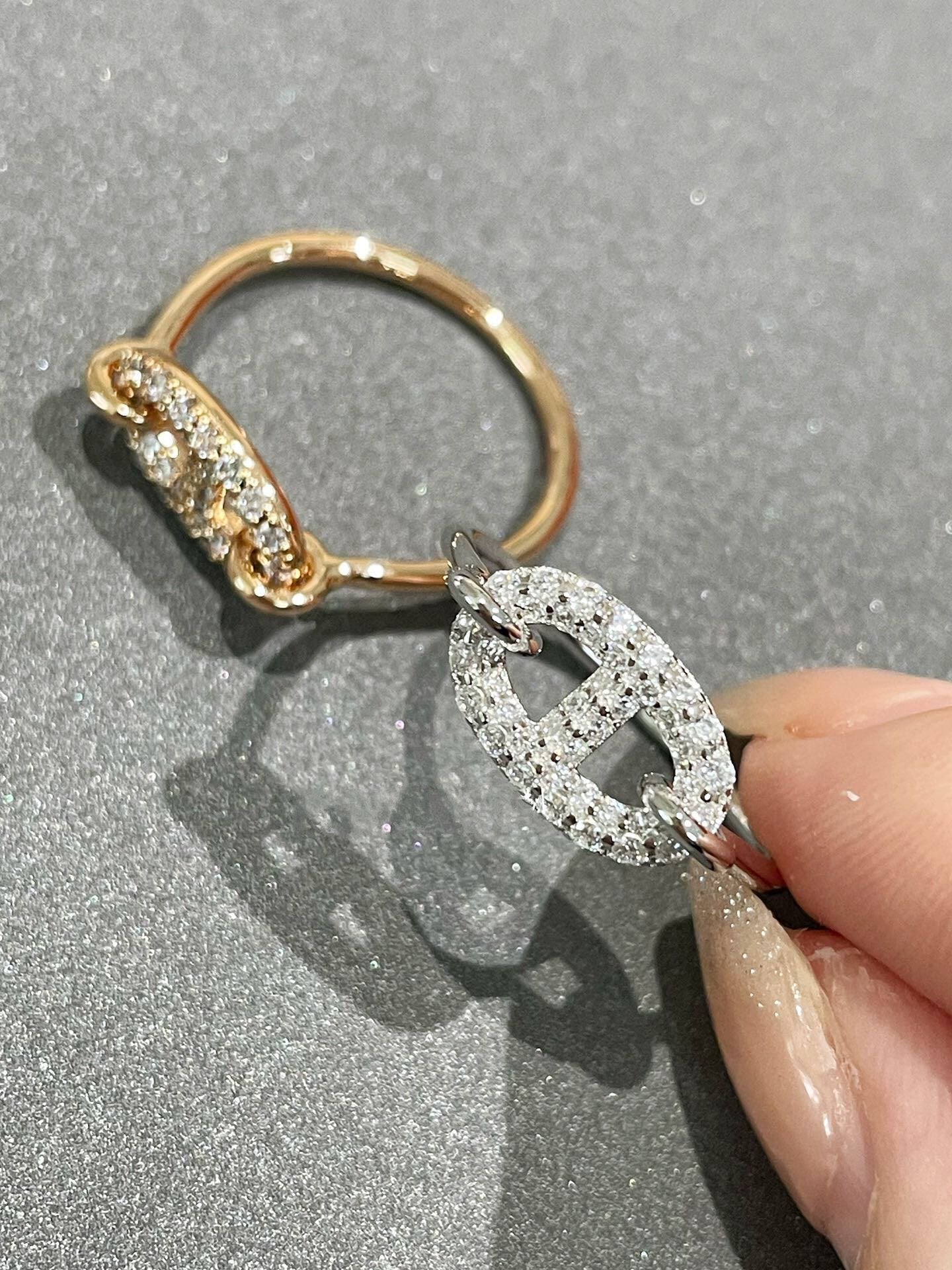 [moco jewelrys]RONDE SMALL DIAMOND RING