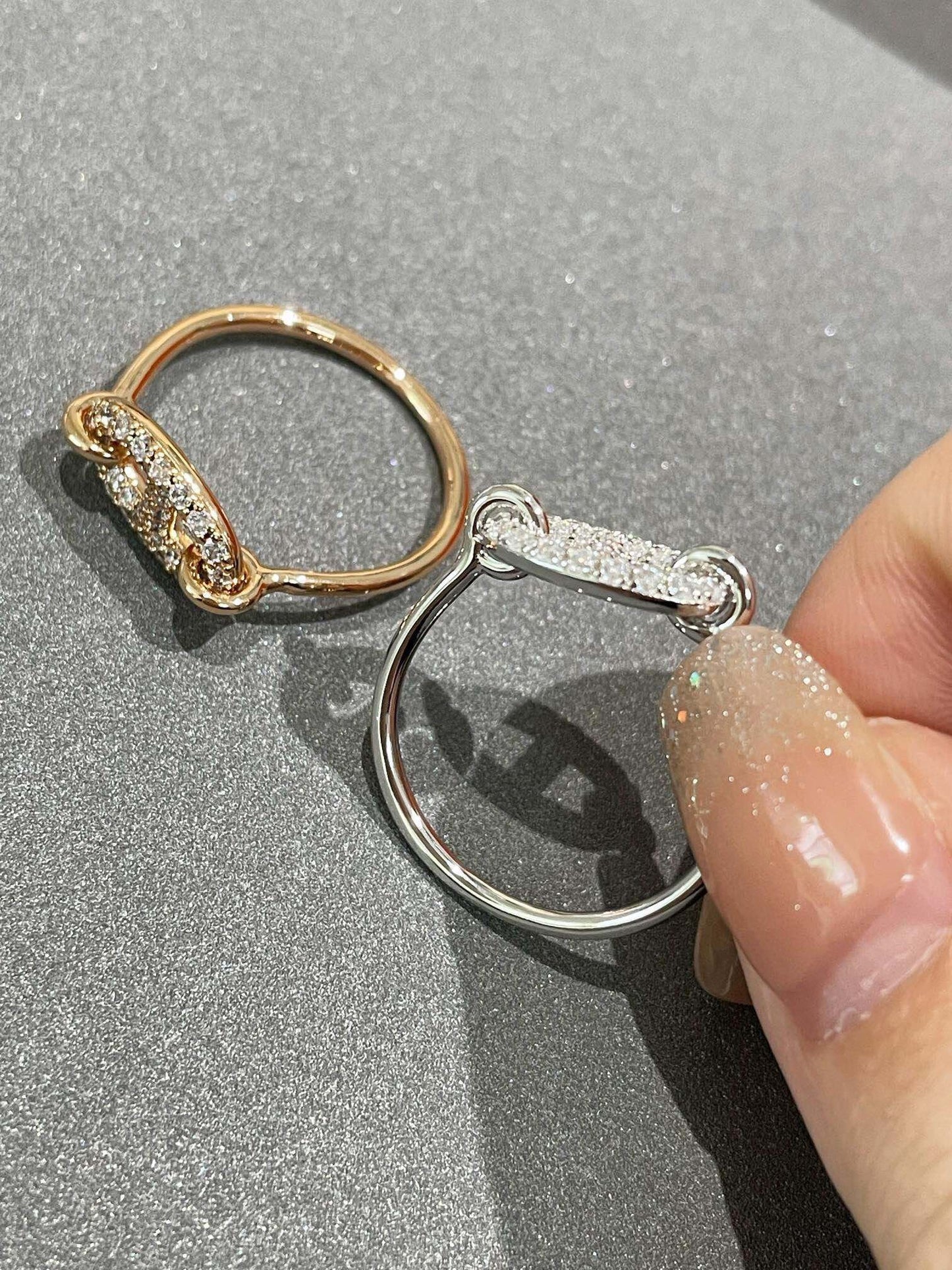 [moco jewelrys]RONDE SMALL DIAMOND RING