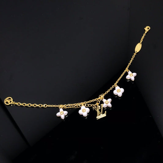 [moco jewelrys]LOGO 6 MOTIF STAR AND SUN GOLD BRACELET