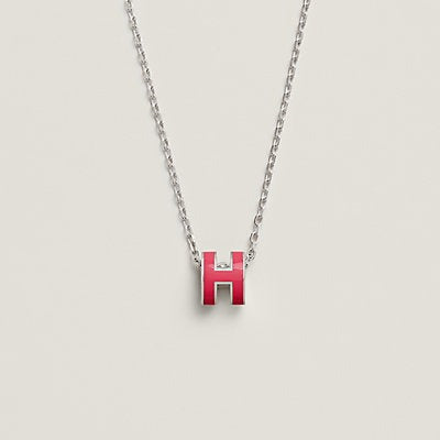 [moco jewelrys]H NECKLACE PINK