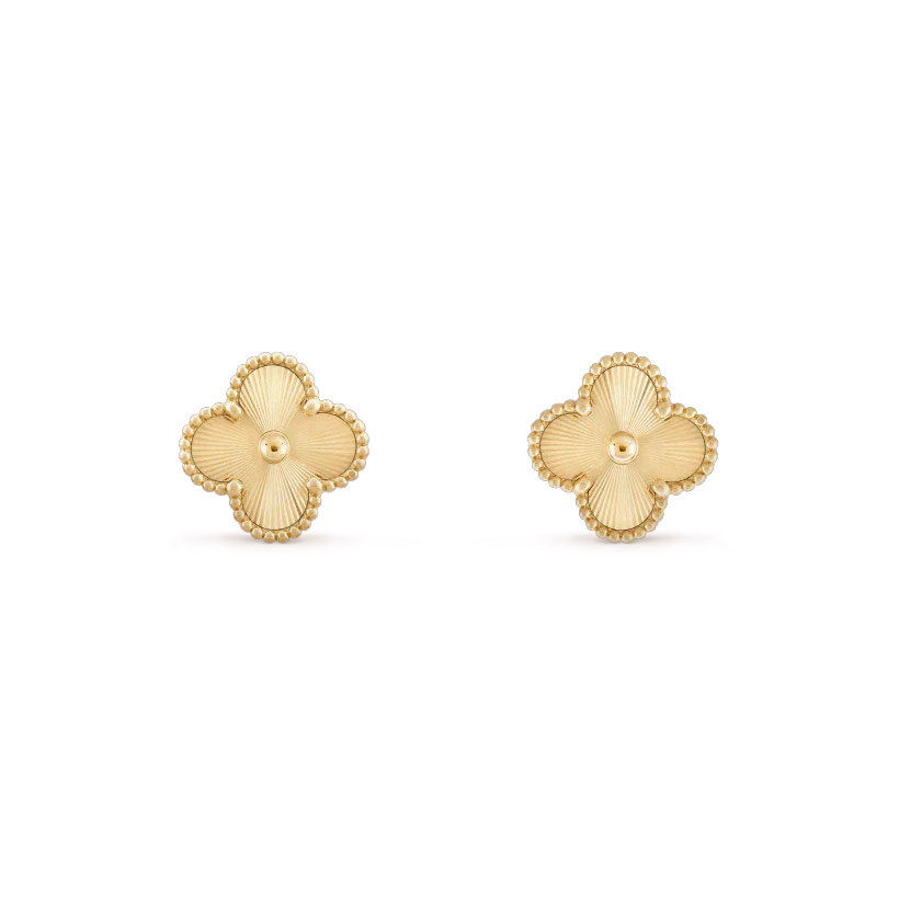 [moco jewelrys]CLOVER MINI 9.5MM LASER EARRINGS