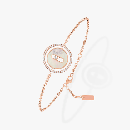 [moco jewelrys ]moco jewelrys MOVE WHITE MOTHER OF PEARL PINK GOLD DIAMOND BRACELET