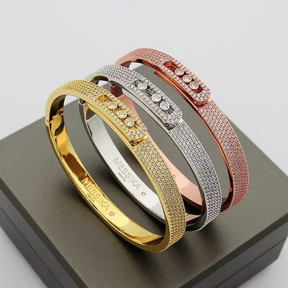 [moco jewelrys ]Move Noa Full Pavé Diamond Bangle Bracelet