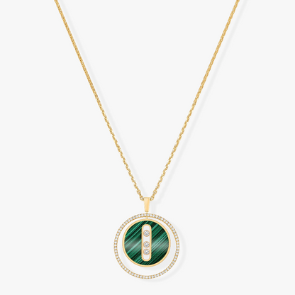 [moco jewelrys ]moco jewelrys MOVE 3 DIAMOND MALACHITE GOLD DIAMOND NECKLACE