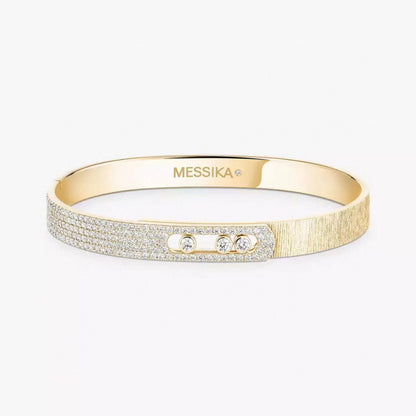 [moco jewelrys]2026 BRAND-NEW FROSTED BRACELET WITH DIAMONDS THREE COLORS