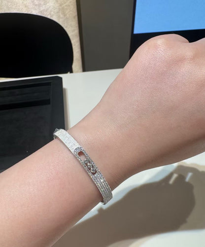 [moco jewelrys]2026 BRAND-NEW FROSTED BRACELET WITH DIAMONDS THREE COLORS