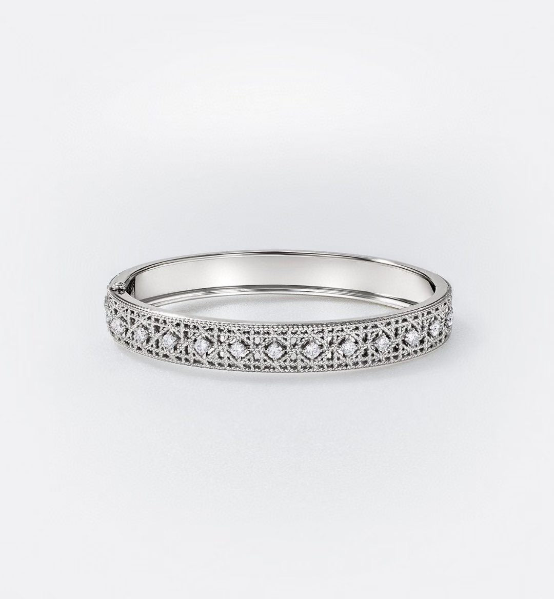 [moco jewelrys]2026 WOVEN-PATTERN BRACELET SET WITH FULL DIAMOND INLAY THREE-COLORS