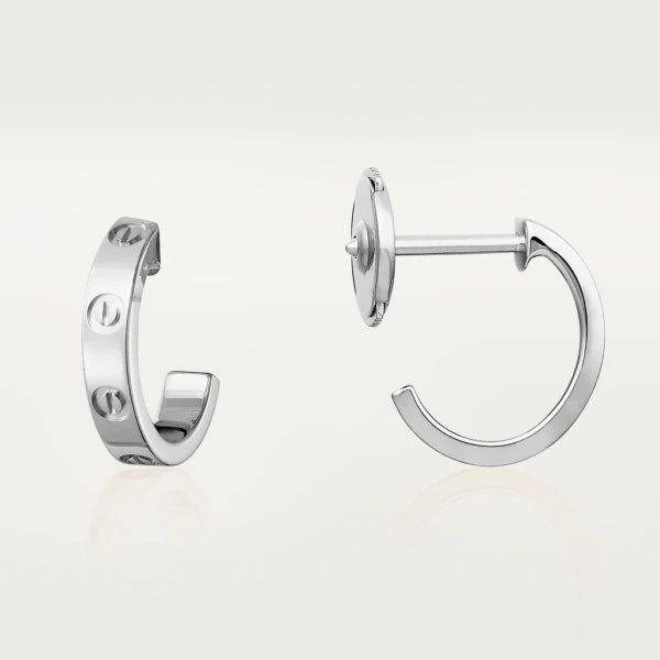 [moco jewelrys]LOVE EARRINGS 2.65MM SILVER