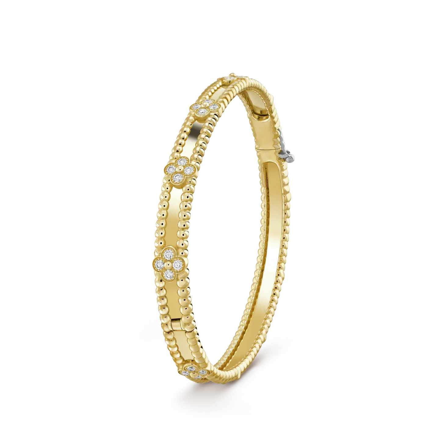 [moco jewelrys]CLOVER BRACELET 4MM DIAMONDS
